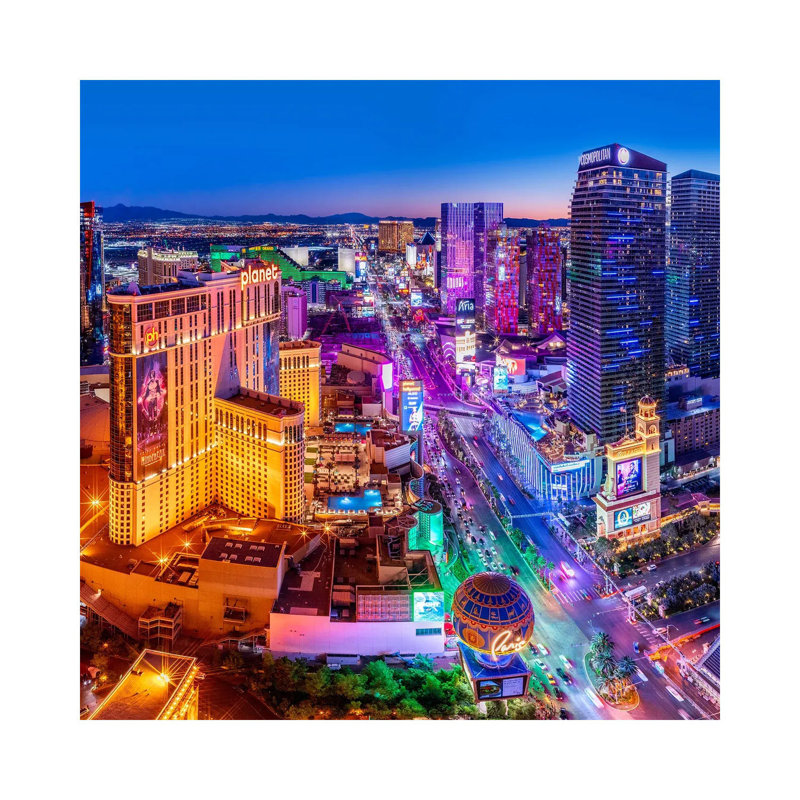 Las Vegas Neon Boulevard - impression d'art mural