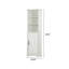 Armoire de coin haute de 65,7 po avec tablettes réglables pour un meilleur rangement, armoire de rangement Pentagon-Design pour salle de bain, salon et cuisine, blanc