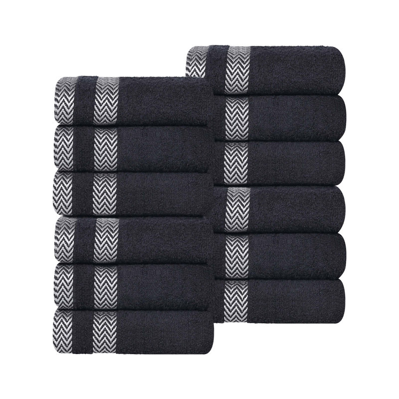 Serviette / gant de toilette Gracieuse, Noir, noir, noir, noir
