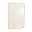 Banded Rectangle Stainless Steel Framed Wall Mirror