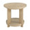 Table d'appoint ronde côtière en chêne beige Ashal