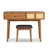 43.3" Classic Wood Makeup Vanity Set With Flip-Top Mirror And Stool