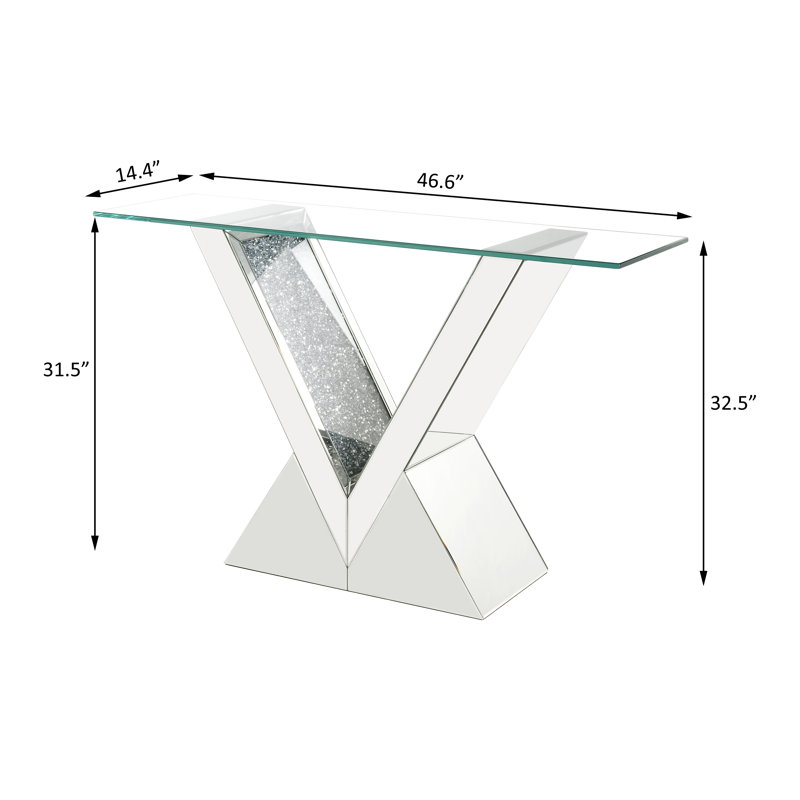 Console rectangulaire l 46,6 po Aurthur