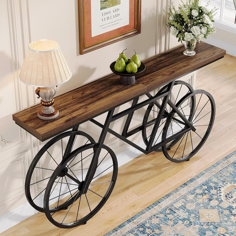 Tribesigns Industrial Wood Console Table