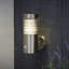 Pellen Stainless Steel 29.5cm H Integrated LED Outdoor Armed Sconce with Dusk to Dawn