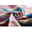Oreiller en velours rayé fait à la main - Coussin en soie coloré 16 x 24 po