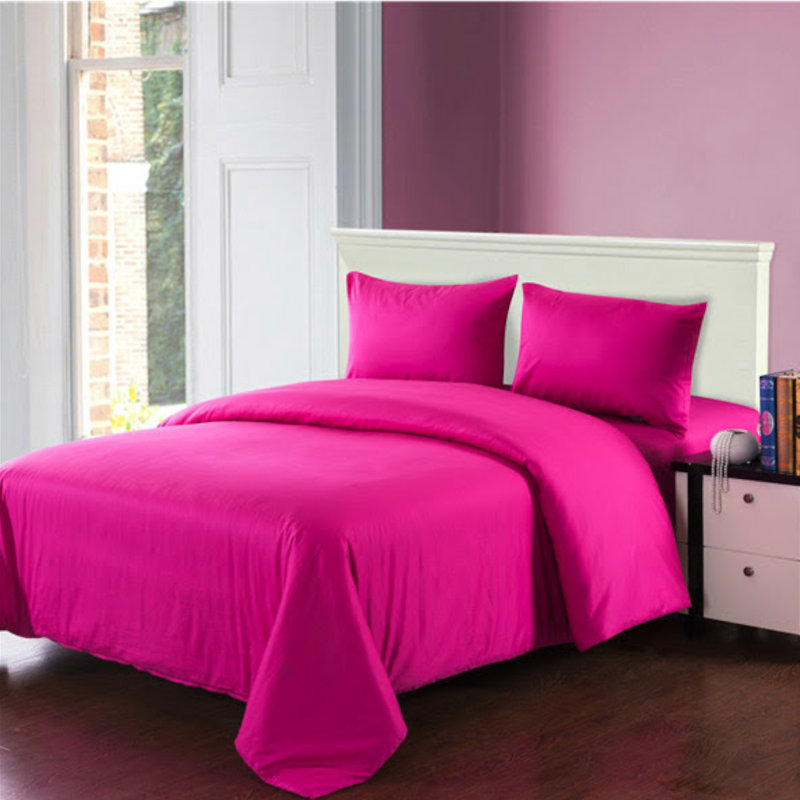 Modern & Contemporary Cotton Duvet Cover, Twin, Pink