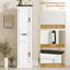 Armoire de rangement pour salle de bain de 65 po de hauteur avec tablettes et tiroir