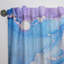 Rideau en velours moderne bleu et mauve abstrait II - obscurcissant - 1 panneau-119009502