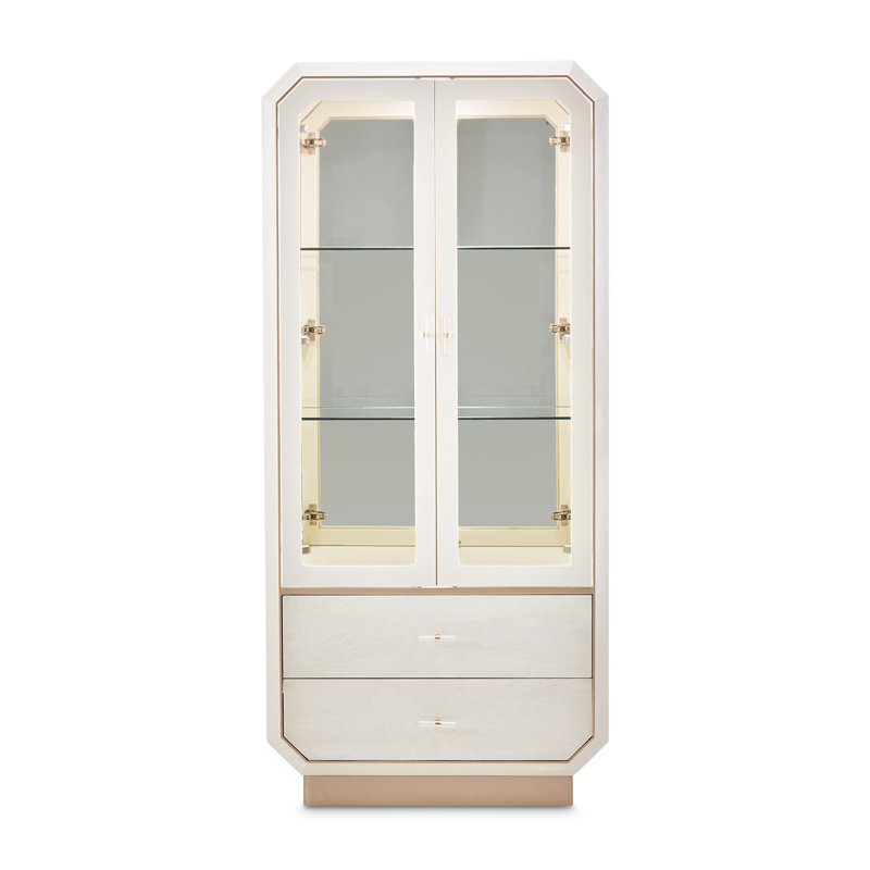 La Rachelle Lighted Curio Cabinet