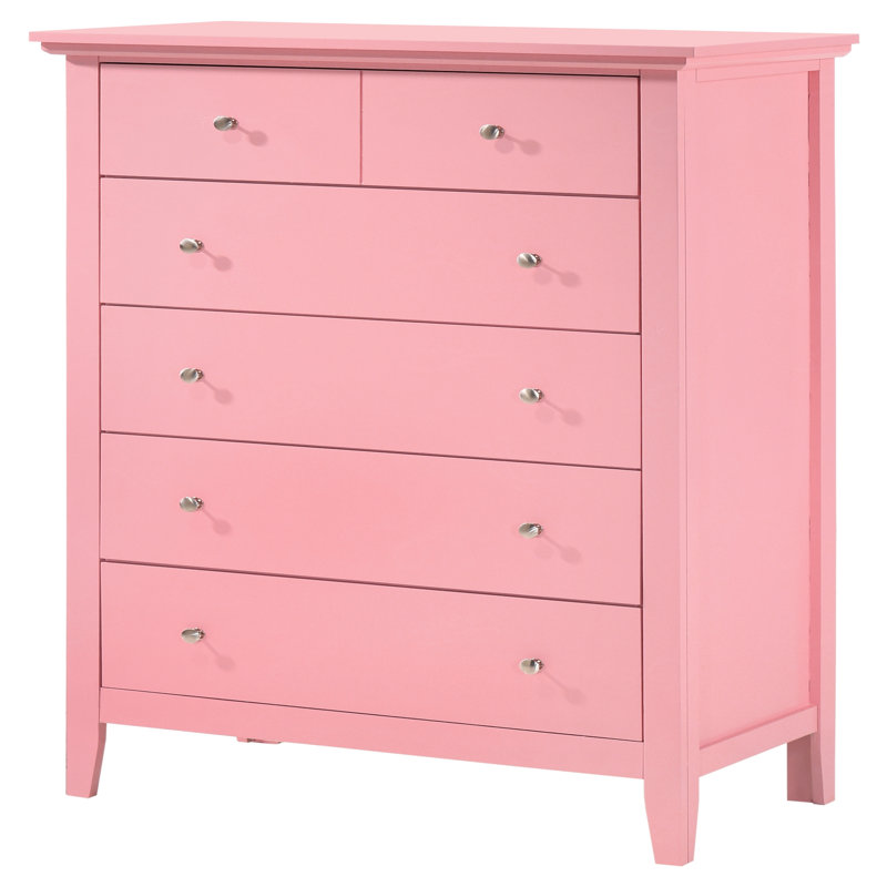 Charmant coffre de rangement rose pour tout espace, Pink