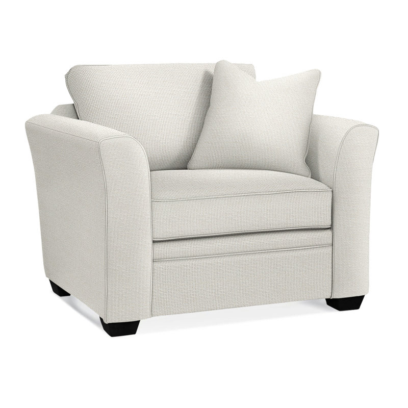Fauteuil Bridgeport, Noir, Rayures bleues / beiges 0209-61