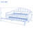 Full Size Upholstery Daybed Frame with Trundle-154307655