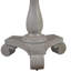 Table de bout ronde transitionnelle, table d'appoint de salon en bois, gris