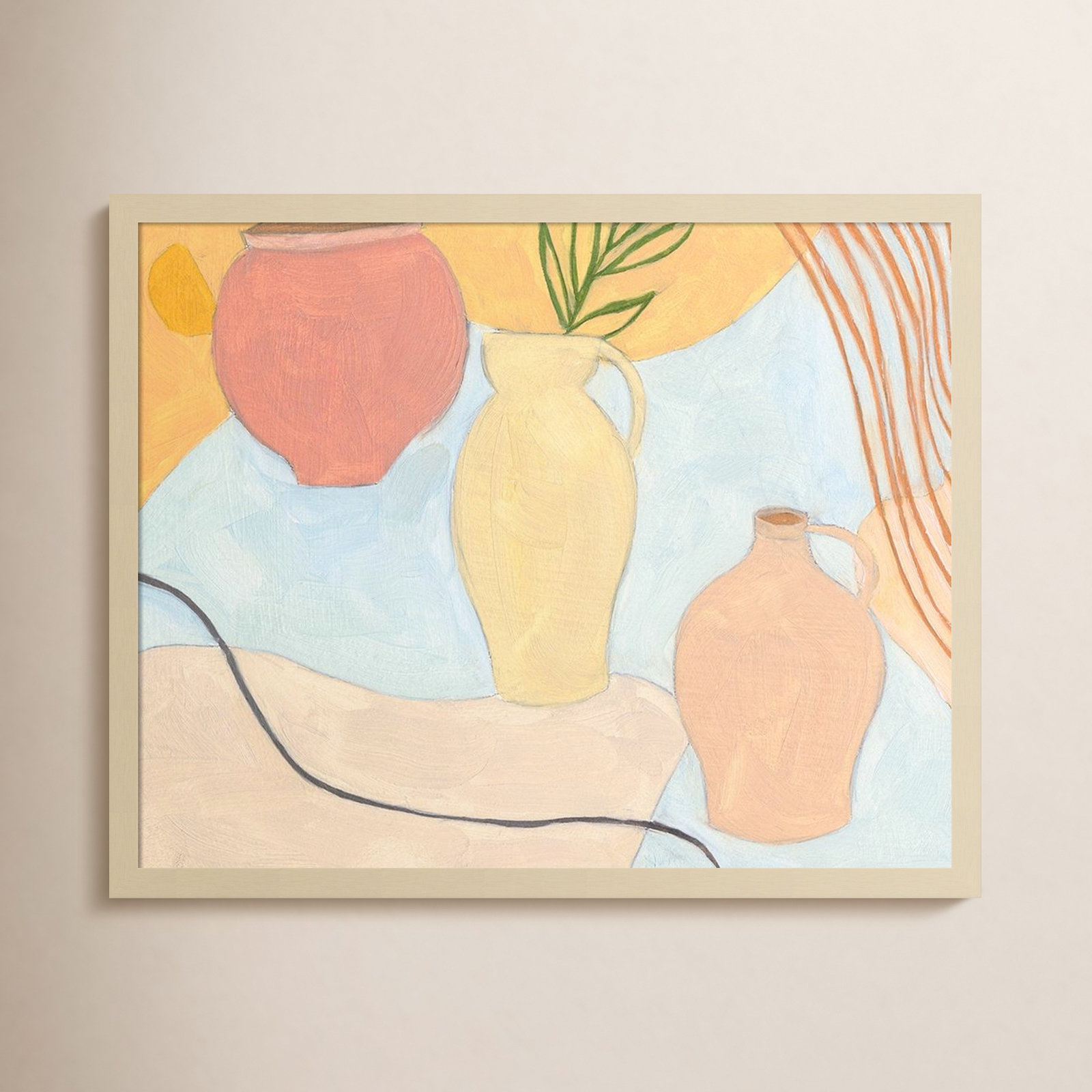 Puzzles II by Melissa Wang, Brown, 21" H x 26" W