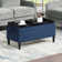 Maggie Upholstered Ottoman with Reversible Tray and Solid Wood Legs