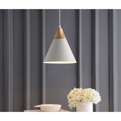 Luminaire suspendu conique simple 1 lumière Bova
