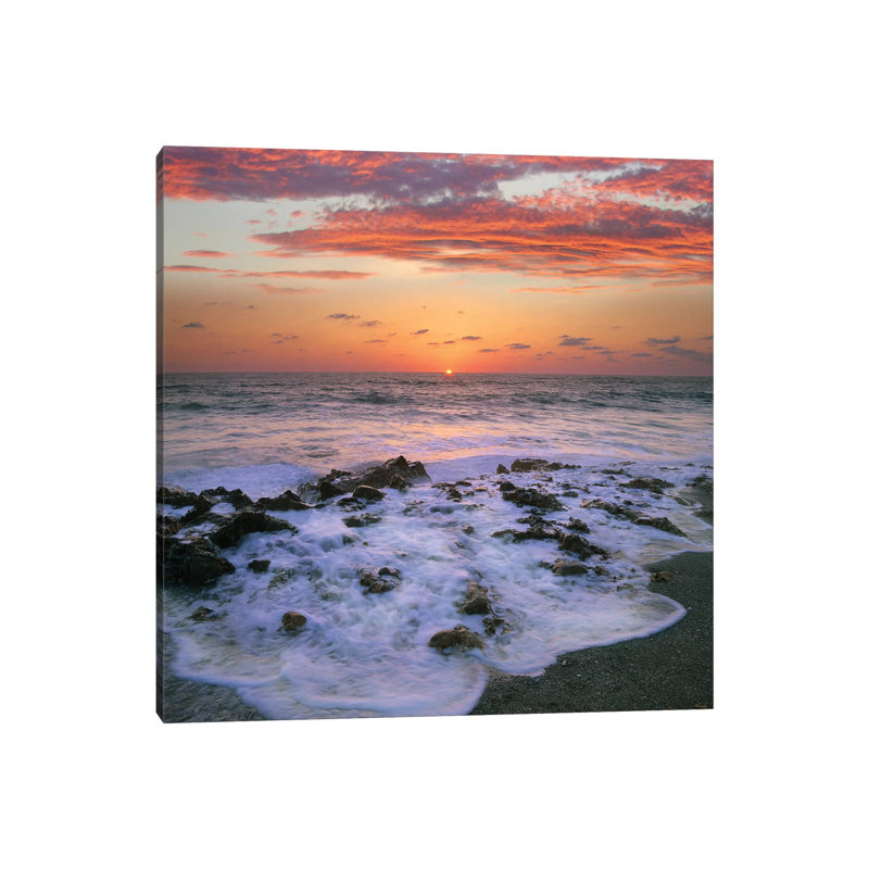 Coast At Sunset, Blowing Rocks Beach, Jupiter Island, Florida by Tim Fitzharris - Gallery-Wrapped Canvas Giclée on Canvas