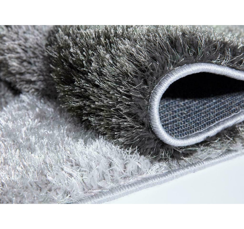 Machine Woven Grey Indoor Rug, Rectangle 60 x 110cm