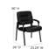 LeatherSoft Executive Side Reception Chair with Powder Coated Frame-1217700028
