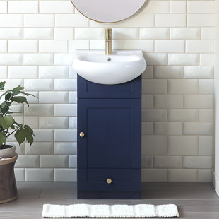 Mini-meuble-lavabo simple 18 po avec lavabo moderne 18 po