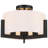 Gaspara Linen Semi Flush Mount