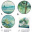 Green Minimalims Palm Trees III - impression sans cadre sur métal-918797460