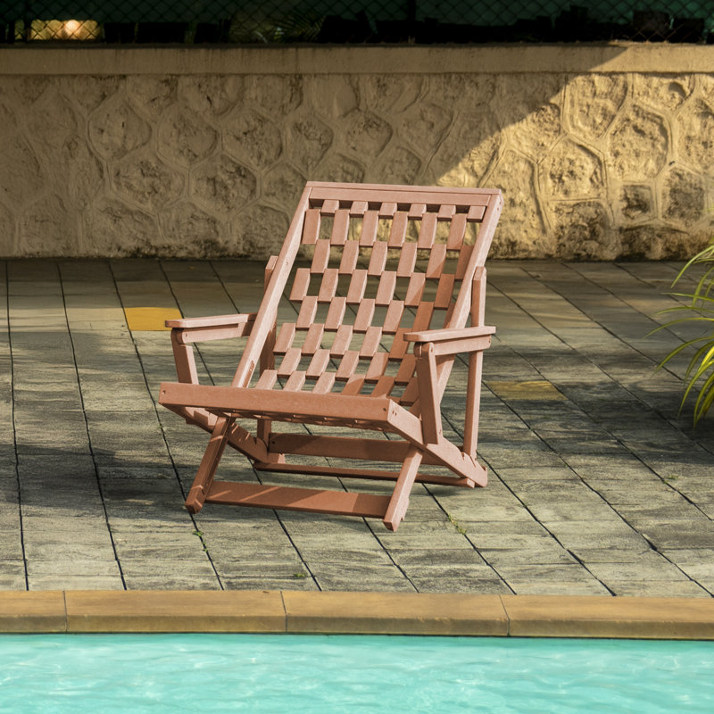 Méridienne d'extérieur pliable Pinecrest, Teck