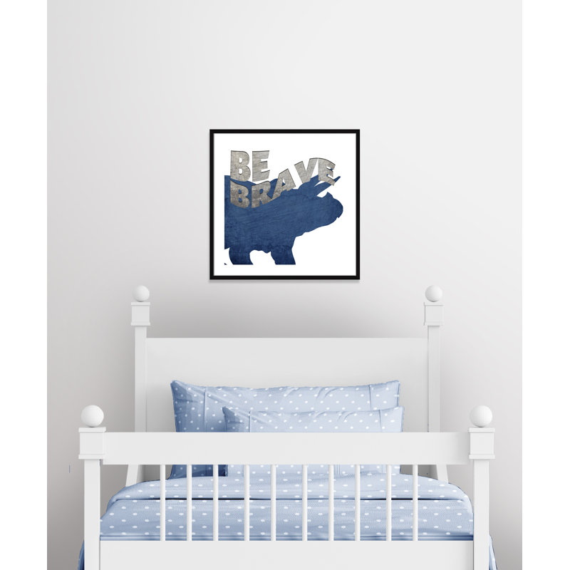 «Be Fierce be Brave», art encadré, H 27,5 po x l 27,5 po x P 1,18 po, Cadre noir