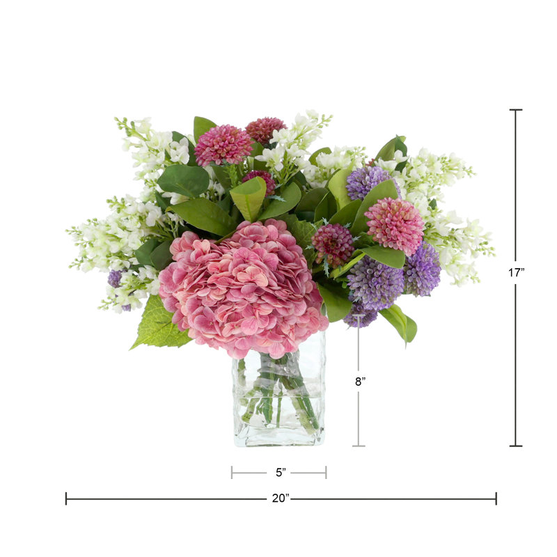 Hydrangea and Dahlia Centerpiece