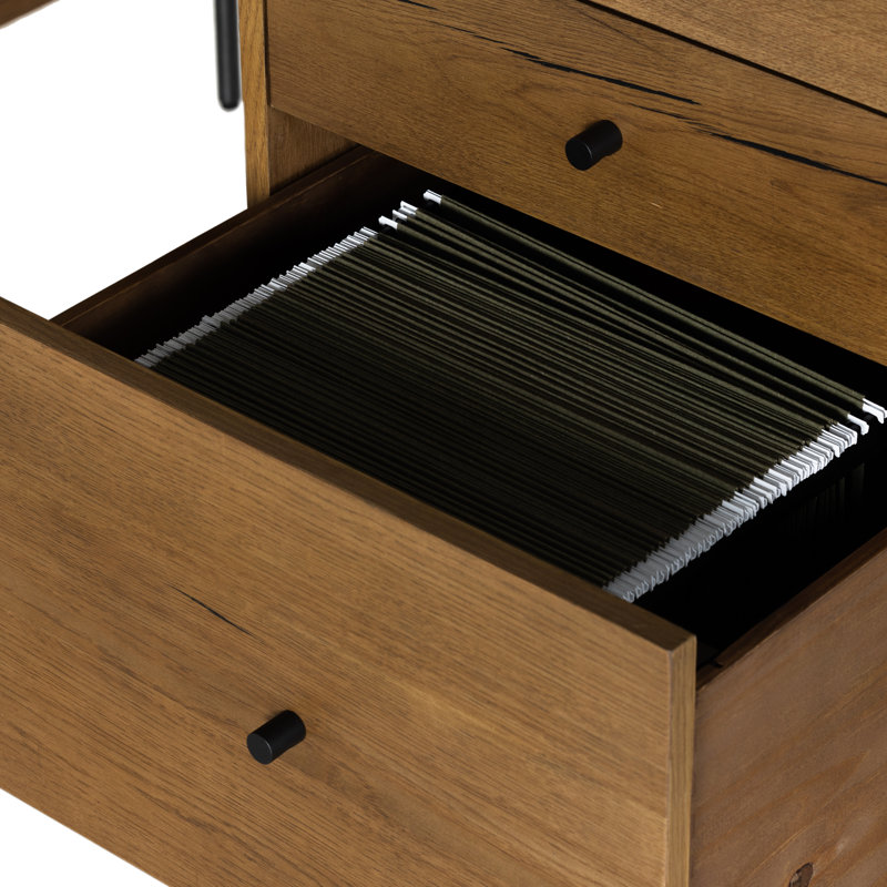 Eaton Executive Desk, Amber Resin Oak