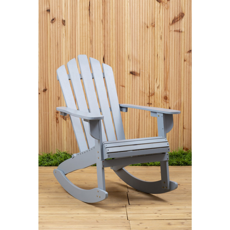 Farley Outdoor Adirondack Chair, Grey