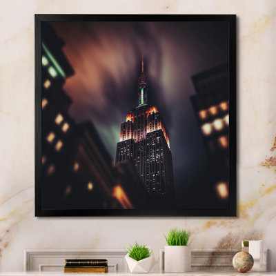 Empire State Building Tilt Shift In The Night Ligh " Empire State Building Tilt Shift In The Night Lights IV "