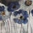 Blue Blurry Flowers - Double Sided Print Indoor Pillow - 16X16-74375735-116084841