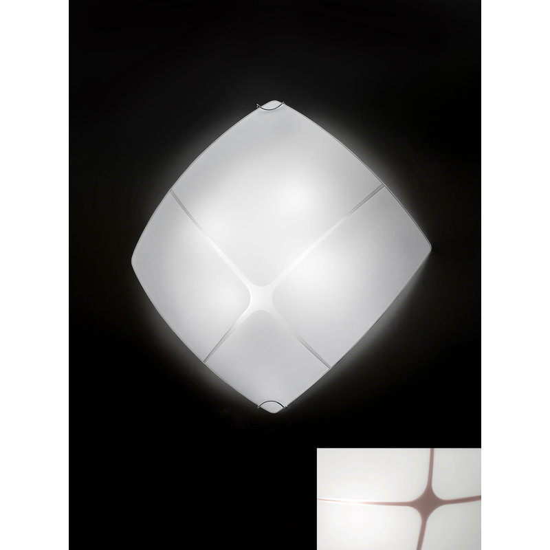 Texas Glass Flush Mount, 10cm Hx 55cm W x  55cm D