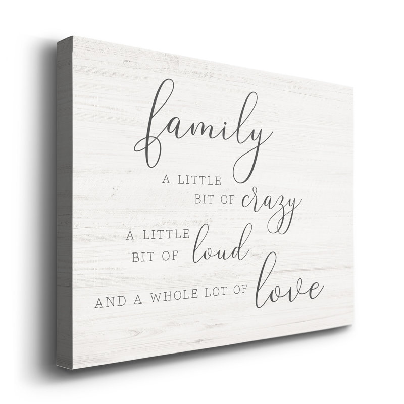 " Little Bit Of Family ", 24" H  x 36" W x 1" D