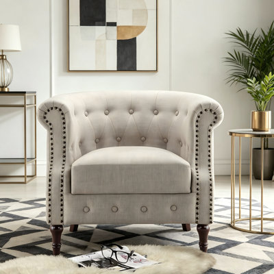 Fauteuil d'appoint club Barrel