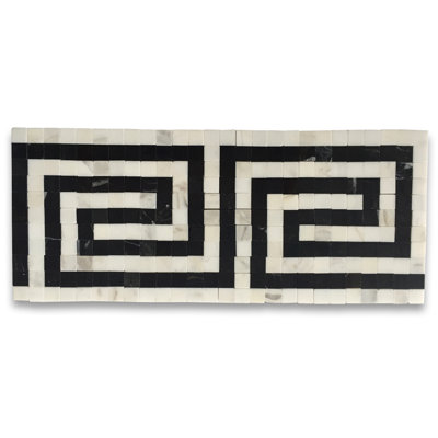 4.3" x 10.2" Marble Mosaic Wall & Floor Tile