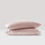 Twin Blush Satin Sheet - 4 Pcs, Luxury, Wrinkle , Gentle On Hair, Fits 16" Mattresses, , 1 Flat Sheet, Fitted Pillowcases Piece Smooth Texture, Tame Frizz While Sleeping,
