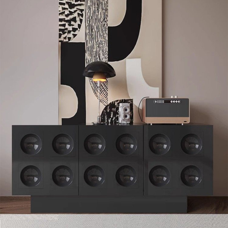 Buffet noir simple et moderne