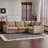 99 In. 4-Piece L Shaped Modular Free Combination Sectional Velvet Sofa Couch For Living Room And Spacious Space-997776248