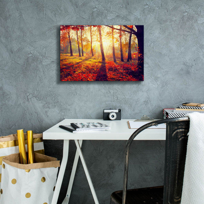 «Golden Af après-midi», art mural sur toile, H 12 po x l 18 po x P 0,75 po