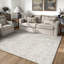 Tapis beige élégant et lavable à la machine-111686856