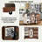 Kitchen Island With Drop Leaf, Barn Door, Power Outlet, And Spice Rack-1148251737