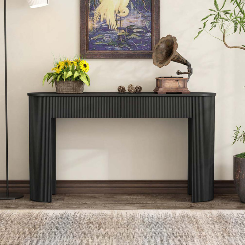 Commode 2 tiroirs, Noir