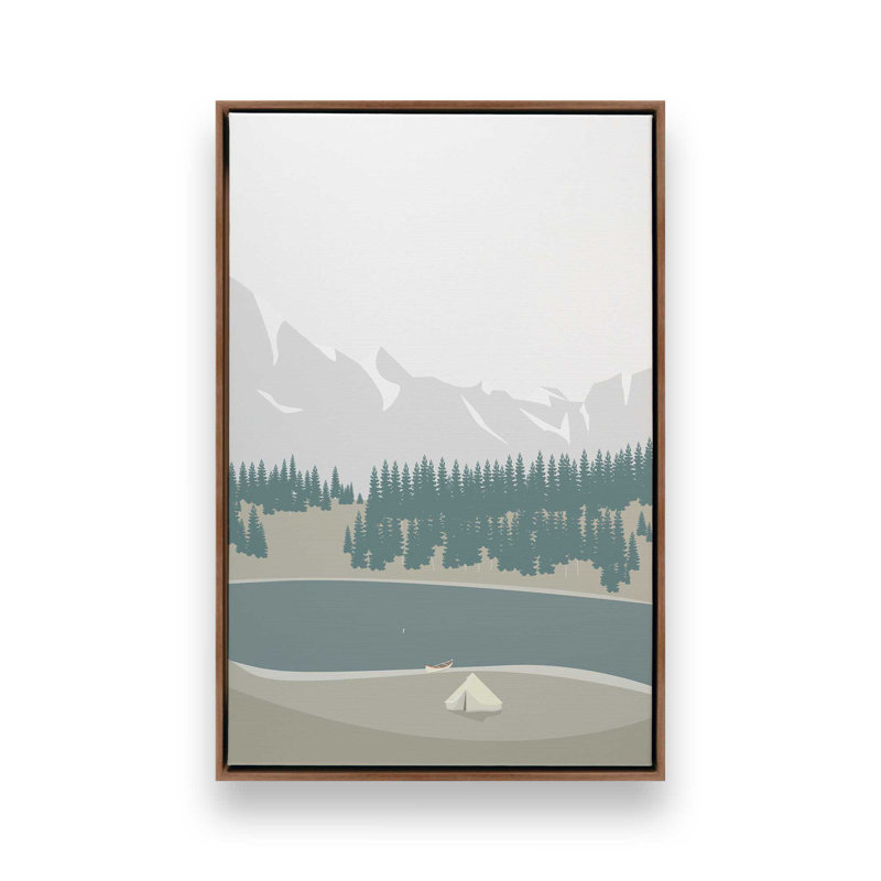 LEJR, impression sur toile, H 18 po x l 12 po, Impression encadrée sans passe-partout, Brun