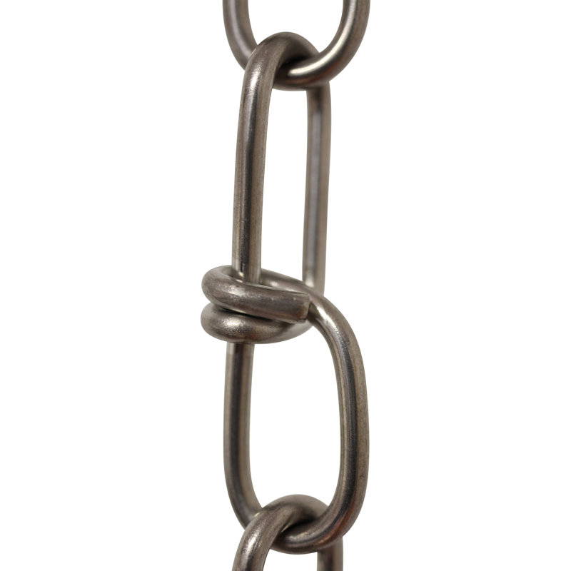 Chaîne utilitaire à usage général à double boucle (3 pieds), Acier inoxydable