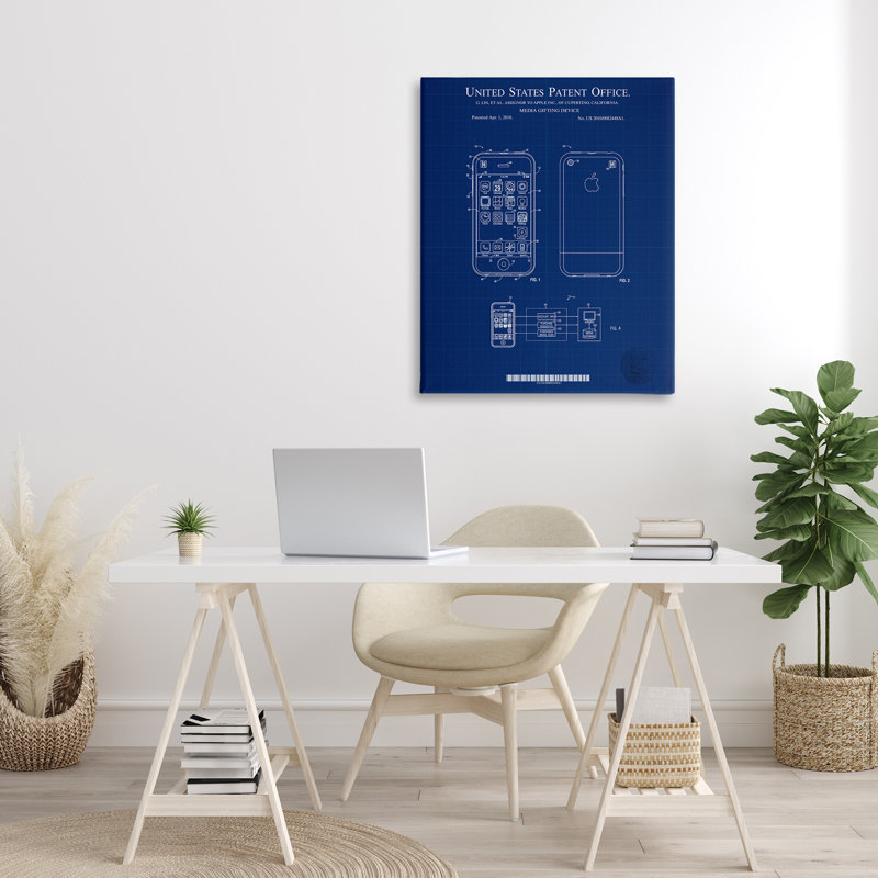 «Cell Cell Blueprint Canvas» par Karl Hronek, H 40 po x l 30 po