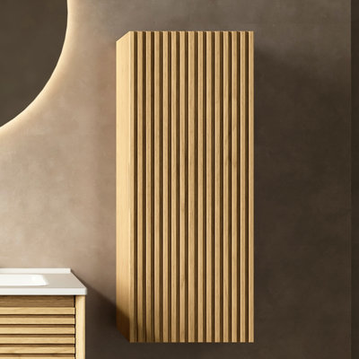 Tablette latérale de meuble-lavabo en chêne, 12 po, et frais pour armoire avec porte, finition, baignoire en contreplaqué