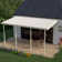 Metal Slope Patio Awning in Tan